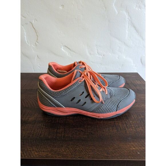 Vionic Women's Motion Venture Gray and Pink Walking Shoes - Size 8.5 - Picture 1 of 9